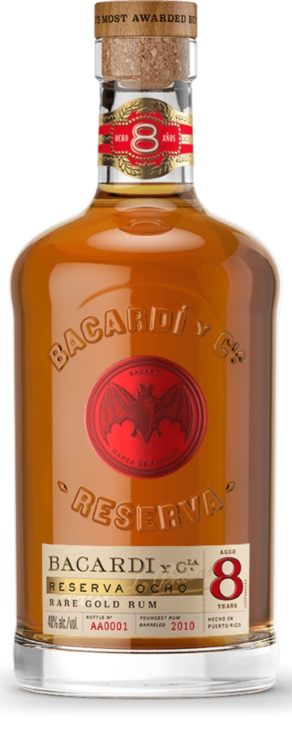 Rum Bacardi 8 anos 40 Vol.%