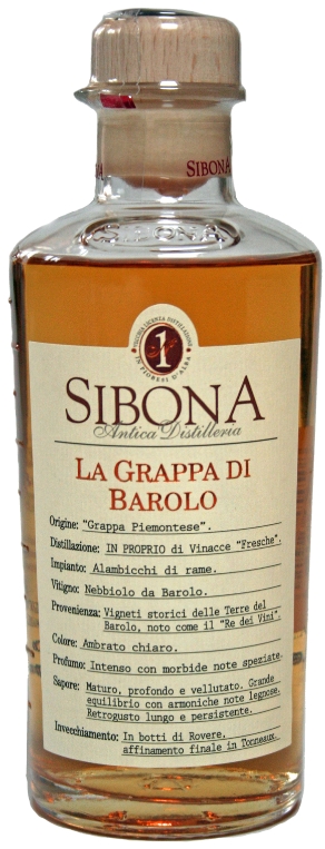 Grappa Barolo Sibona 40 Vol.%