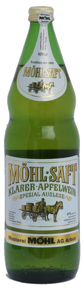 Möhl Saft klar spez. Apfelwein